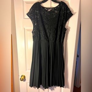 Black, Cap Sleeve, lace top dress, NWOT Size XXL